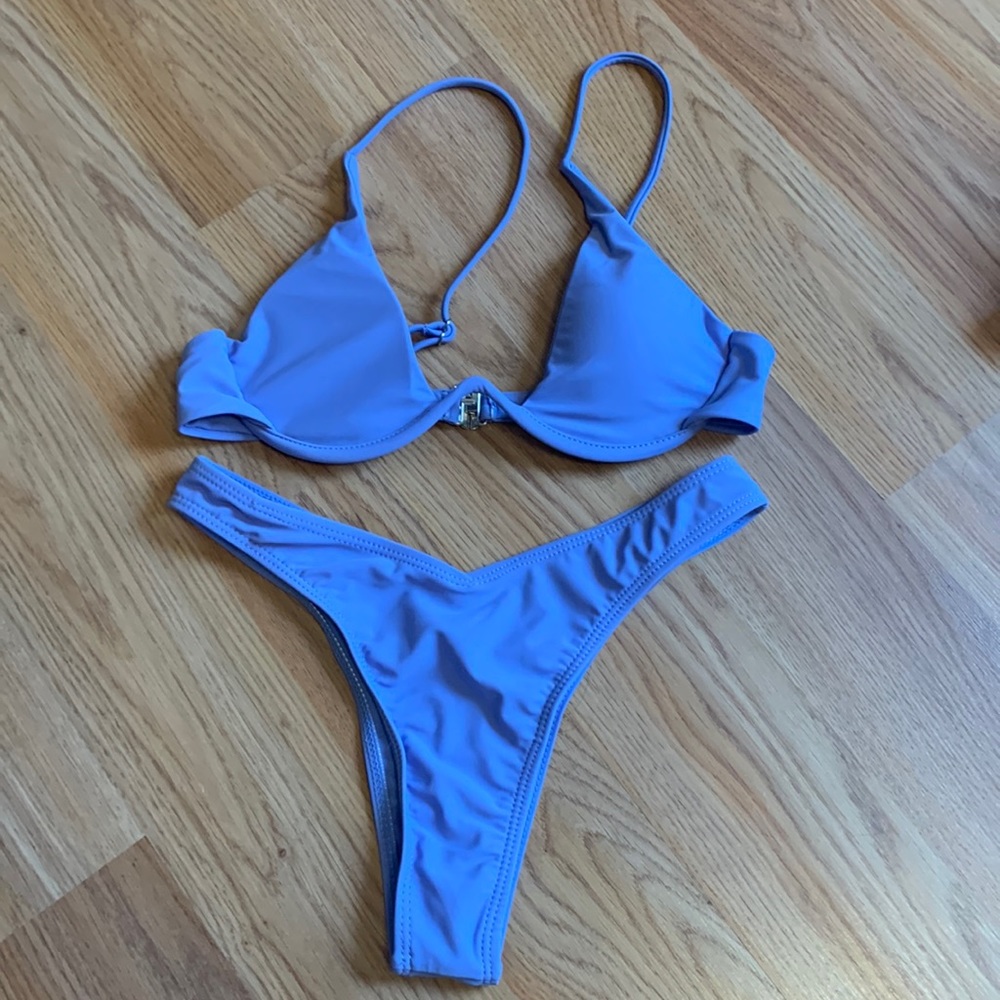 SHEIN Underwire High Leg Bikini